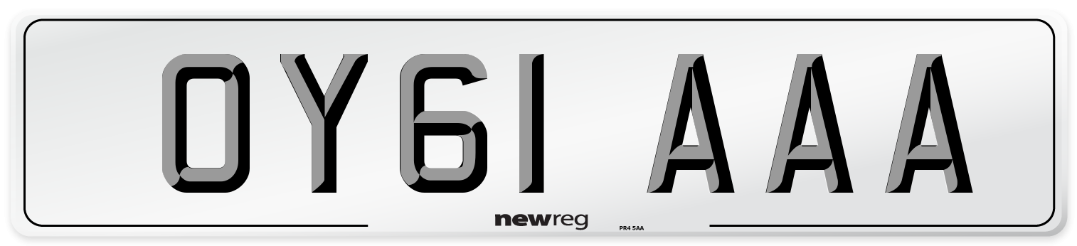 OY61 AAA Number Plate from New Reg